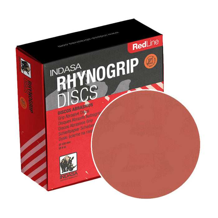 INDASA Rhynogrip Red Line Abrasive discs 125 mm solid - 10 pcs.
