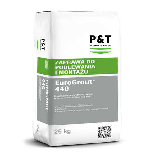 hufgard EuroGrout 440  ekspansywna samorozlewna zaprawa do wykonywania podlewek oraz zakotwień betonu betonowych grout do betonu dystrybutor sklep opinie cena