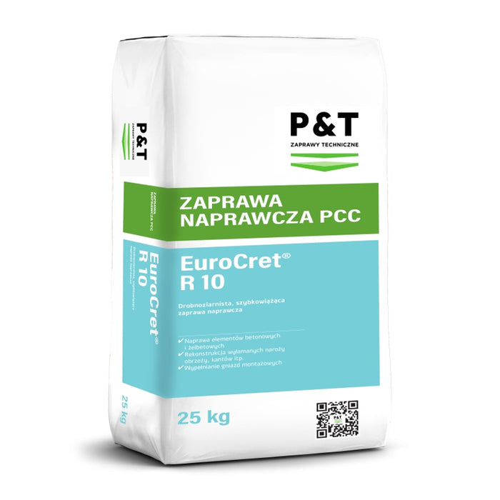 P&T EuroCret R10 - szybkowiążaca zaprawa naprawcza na bazie cementu