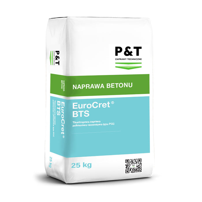 P&T EuroCret BTS - zaprawa PCC do napraw betonu