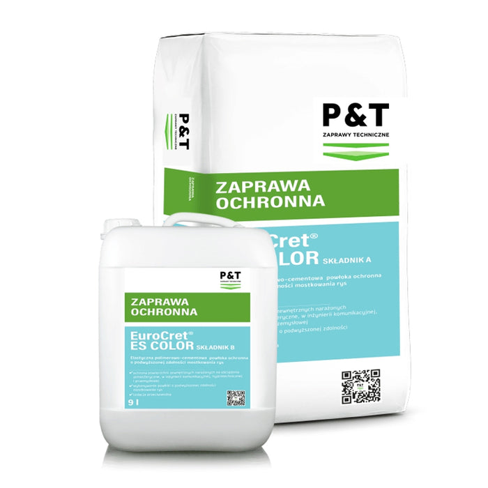 P&T EuroCret ES Color - elastyczna powłoka do ochrony powierzchni betonowej