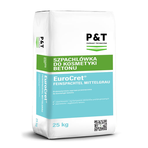 EuroCret Feinspachtel 
Szpachla cementowa do betonu szpachlowania wyrównywania wygładzania betonu, prefabrykatów hufgard dystrybutor sklep cena opinie