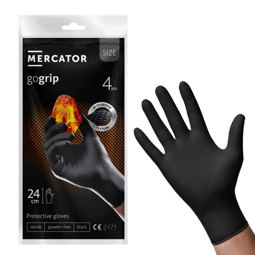 mercator rękawiczki nitrylowe rękawice go grip rękawiczki nitryle z teksturą dobry chwyt ochrona osobista sklep cena opinie
