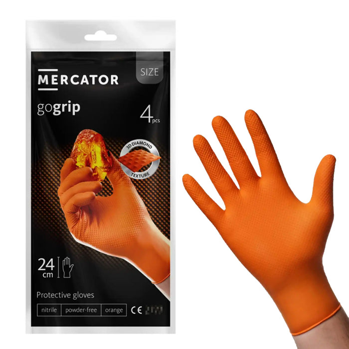mercator rękawiczki nitrylowe rękawice go grip rękawiczki nitryle z teksturą dobry chwyt ochrona osobista sklep cena opinie