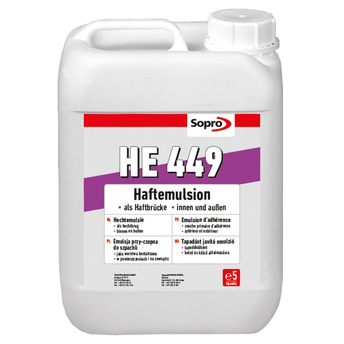 sopro HE 449 Emulsja szczepna pod wylewki samopoziomujące, szpachle i tynki dystrybutor sopro polska poznań protym