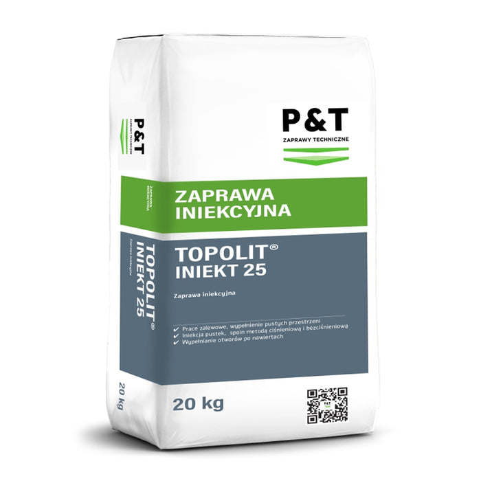 P&T Topolit Iniekt 25 - Zaprawa iniekcyjna do wypełniania pustych przestrzeni
