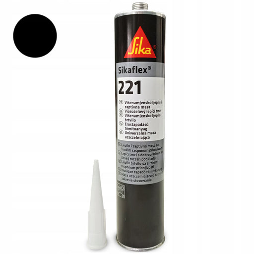 Sika Sikaflex 221 klej uszczelniacz poliuretanowy 300ml czarny Sika 221