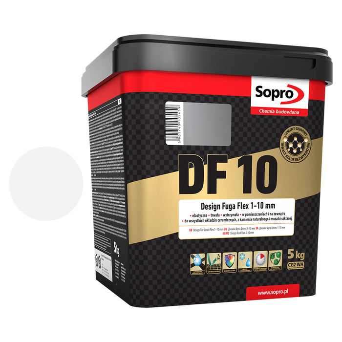 sopro DF10 design fuga flex 1-10mm elastyczna fuga 5kg biały